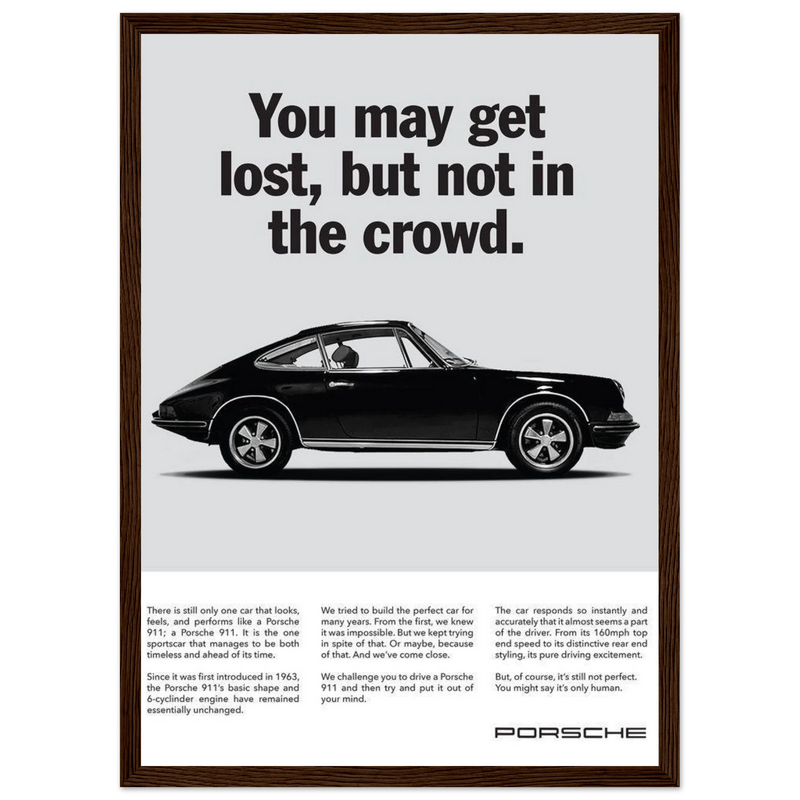 Porsche Vintage Poster - Lost