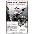 Avec La Rolex Submariner Vintage Poster Ad