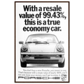Porsche 99% Resale Price - Vintage Ad Poster