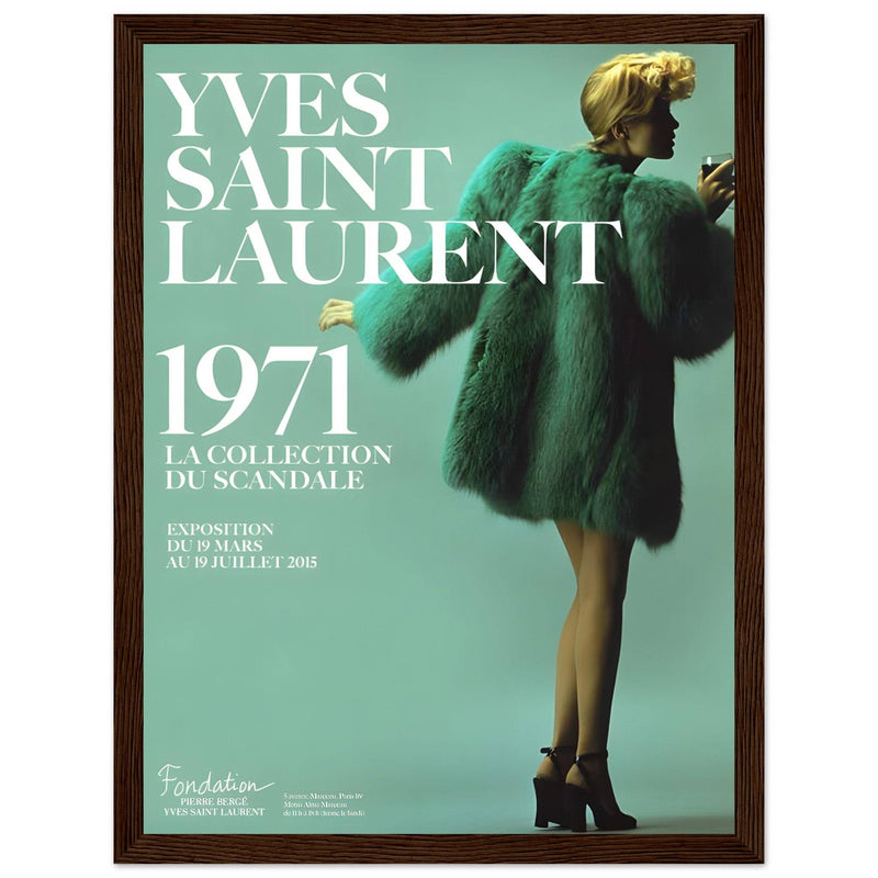 YSL 1971 Vintage Poster