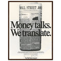 Wall Street Journal 1988 Vintage Poster Ad