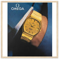 Omega Gold Vintage Poster Ad