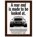 Porsche 911 Vintage Poster - Rear End
