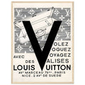 Louis Vuitton Nice, Paris Vintage Poster Ad