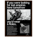 Rolex Submariner Vintage Poster Ad