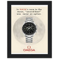 Omega Race to the Moon Vintage Poster Ad