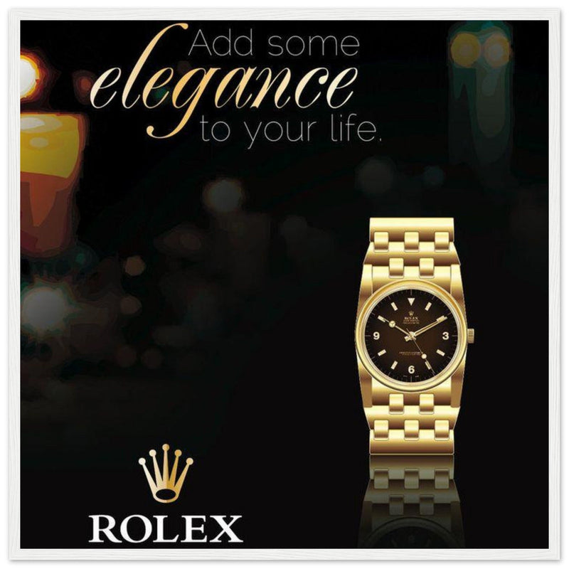 Rolex Elegance Vintage Poster Ad