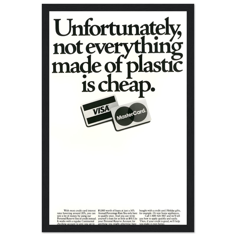Visa Mastercard Vintage Poster