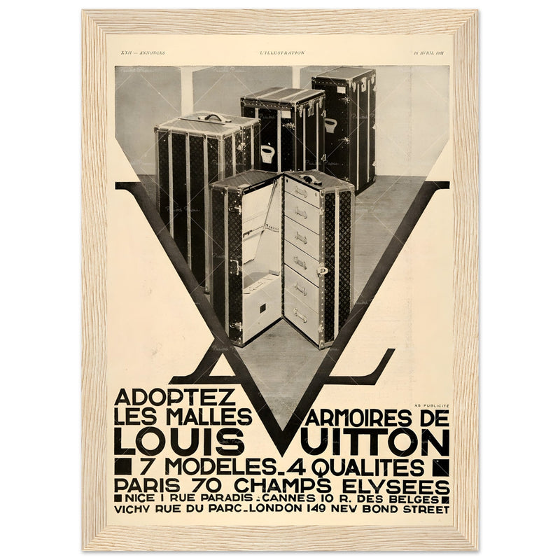 Louis Vuitton Paris Vintage Poster Ad