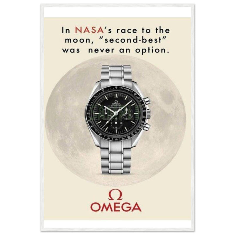 Omega Race to the Moon Vintage Poster Ad