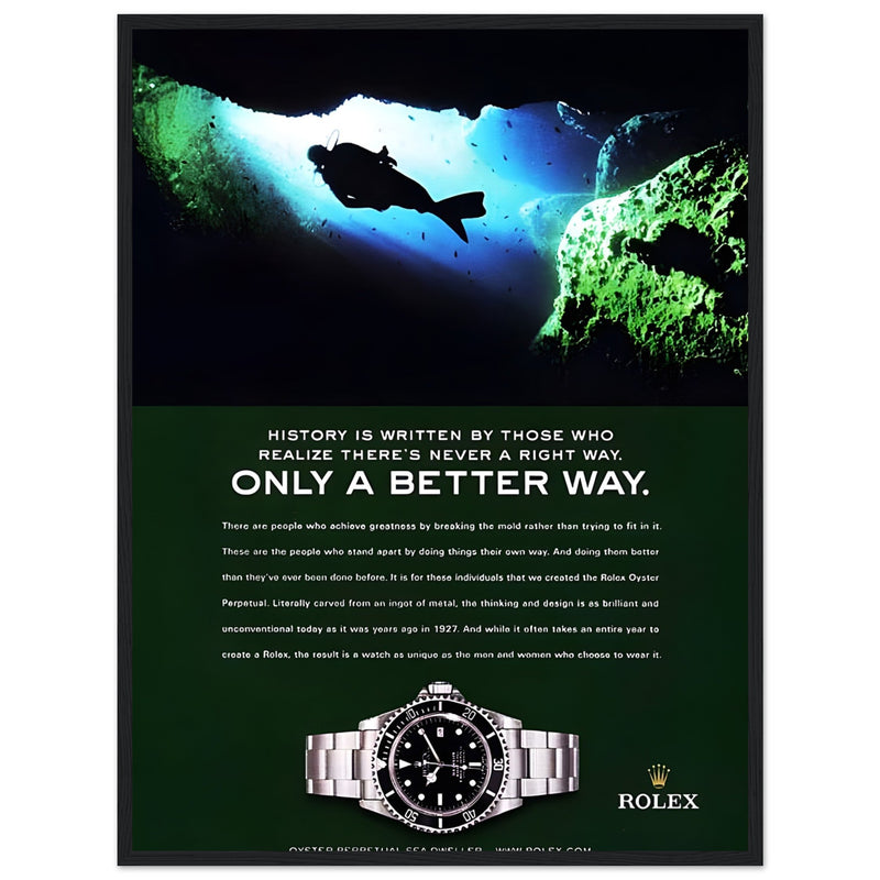 Rolex A Better Way Vintage Poster Ad