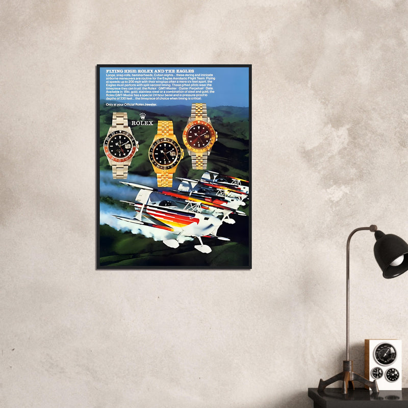 Rolex GMT Master Vintage Poster Ad