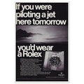 Rolex Jet Pilot Vintage Poster Ad