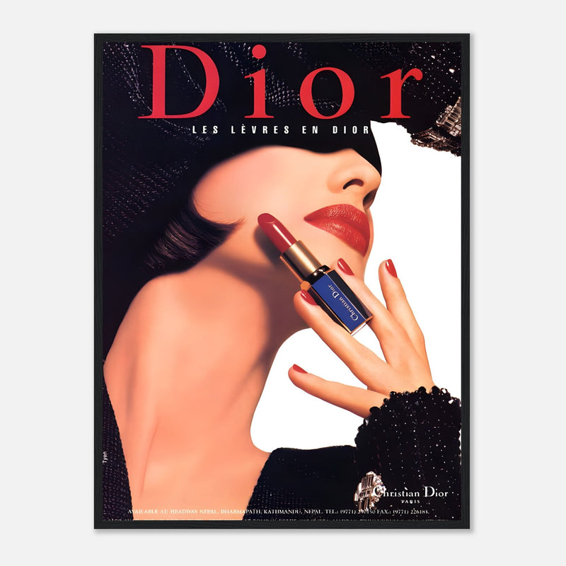 Christian Dior Woman Vintage Poster Ad