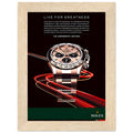 Rolex Live For Greatness Vintage Poster Ad