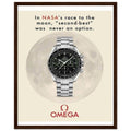 Omega Race to the Moon Vintage Poster Ad