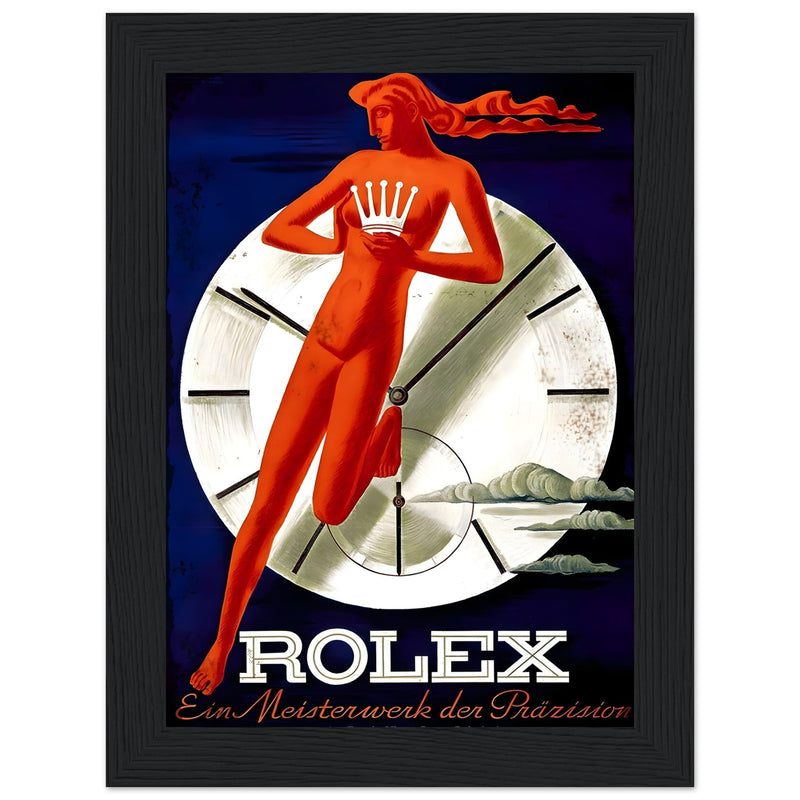 Rolex Clock Vintage Poster Ad