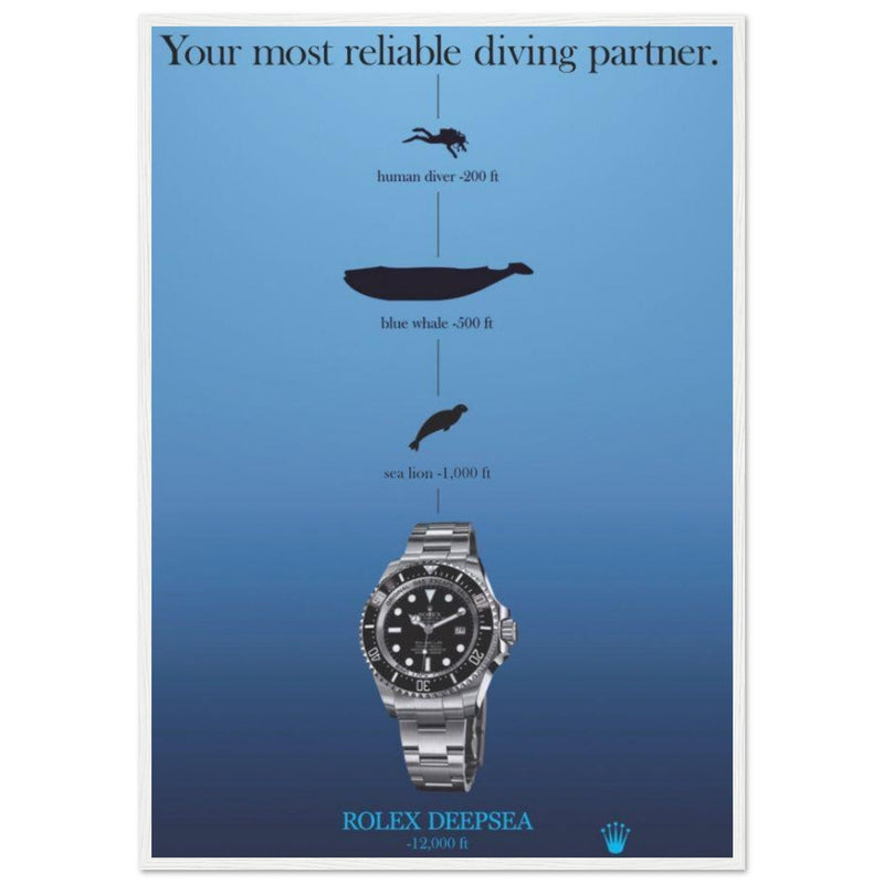 Rolex Deepsea Vintage Poster Ad