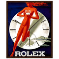 Rolex Clock Vintage Poster Ad