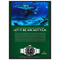 Rolex Submariner Vintage Poster Ad