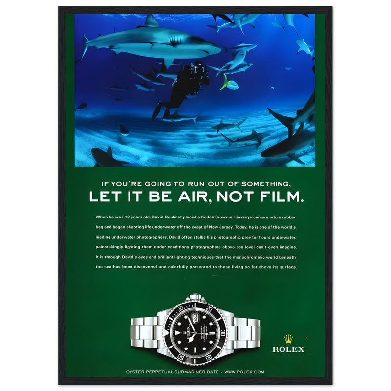 Rolex Submariner Vintage Poster Ad