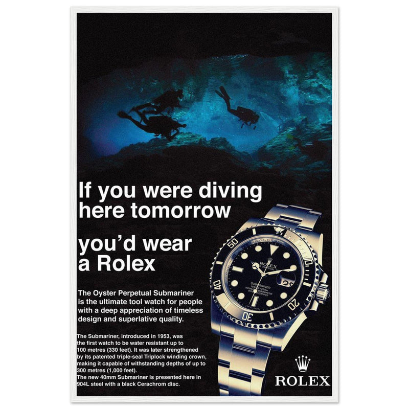 Rolex Oyster Perpetual Vintage Poster - Premium Matte