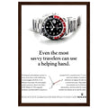 Rolex GMT Master Travel Vintage Poster Ad
