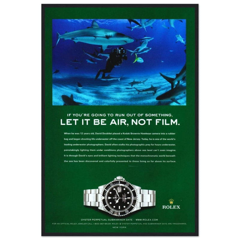 Rolex Submariner Vintage Poster Ad
