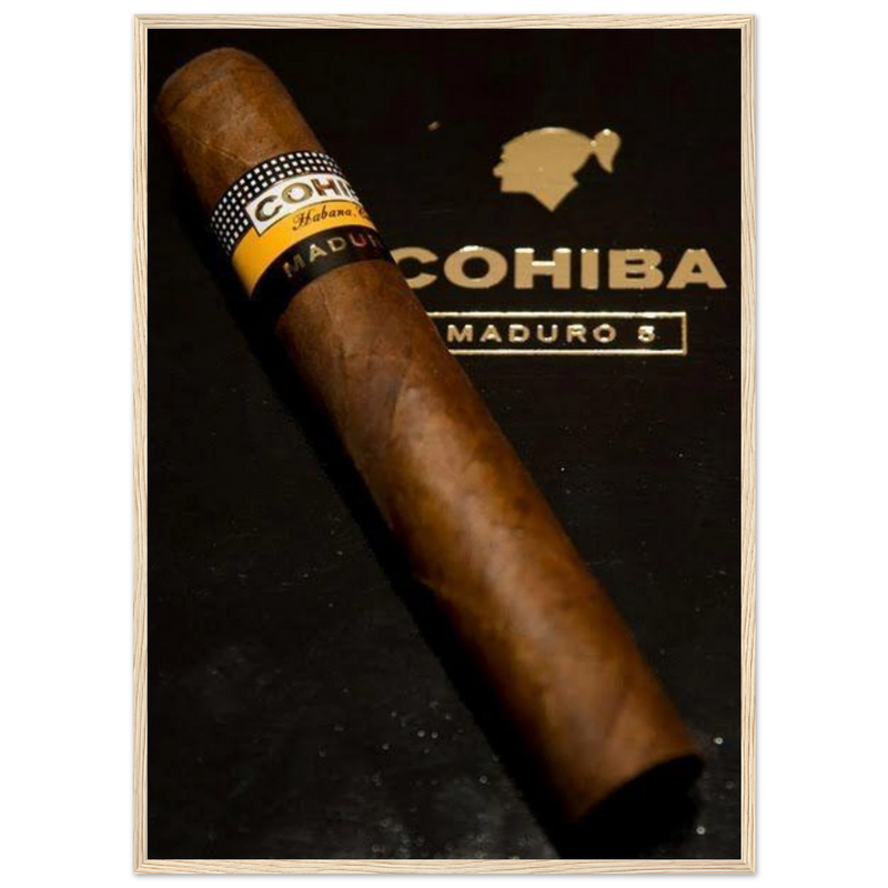 Cohiba Maduro 5 Vintage Cigar Poster