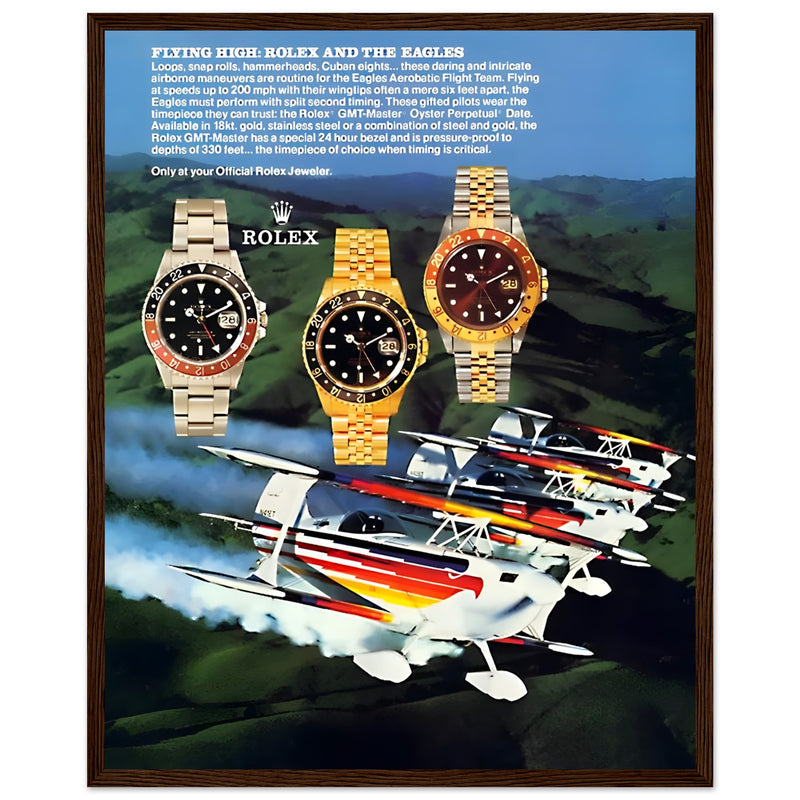 Rolex GMT Master Vintage Poster Ad