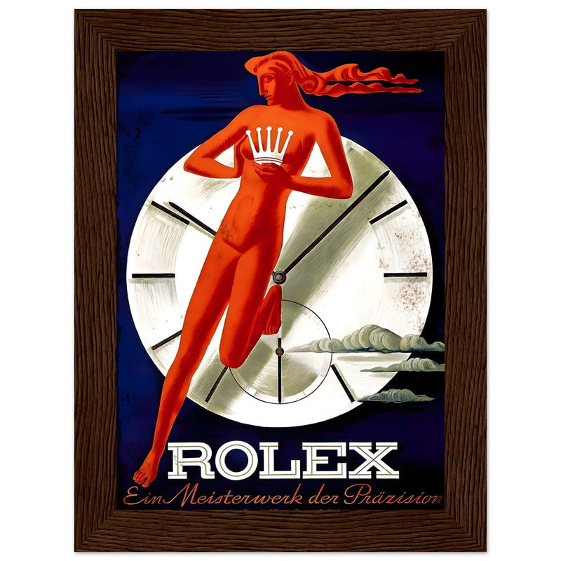 Rolex Clock Vintage Poster Ad