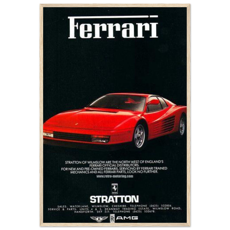 Ferrari Stratton Vintage Poster Ad
