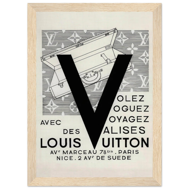 Louis Vuitton Nice, Paris Vintage Poster Ad