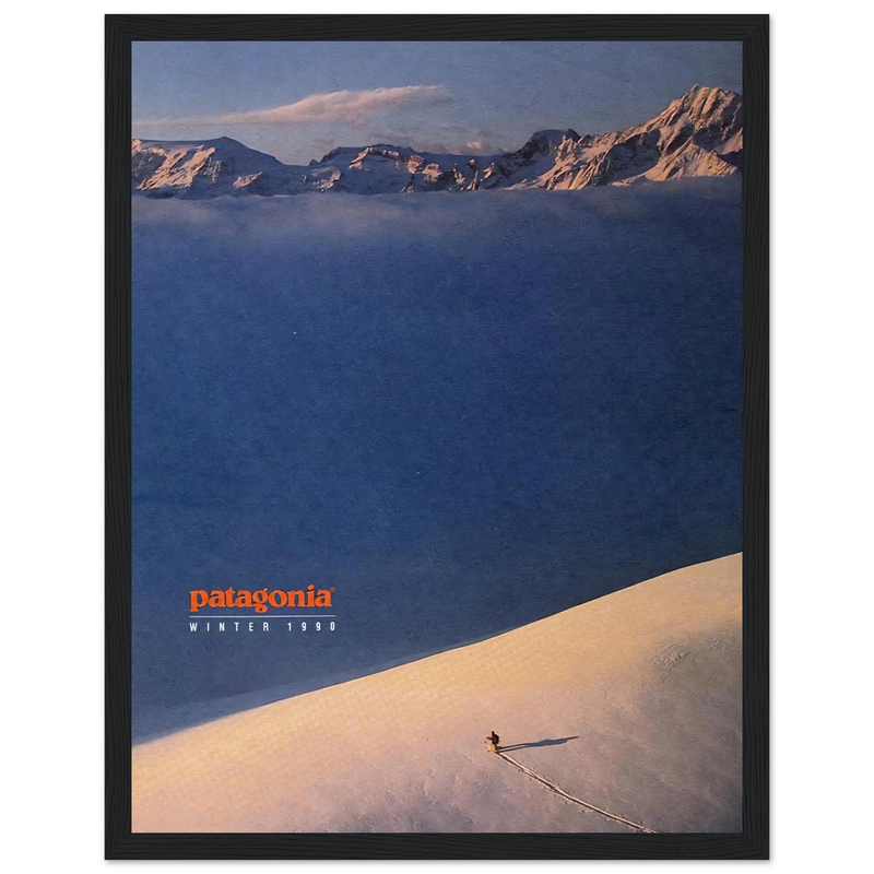 Patagonia Vintage Poster Ad - Winter 1990