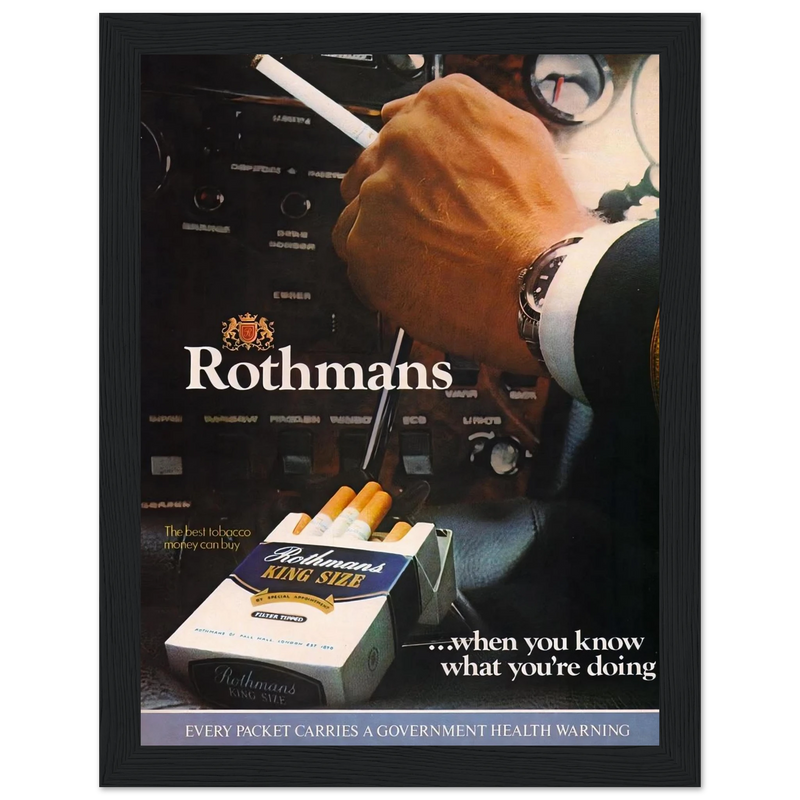 Rothmans Vintage Poster Ad - Rothman Kingsize