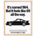 Porsche 964 - 69 Vintage Ad Poster