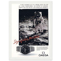 Omega Moon Vintage Poster Ad