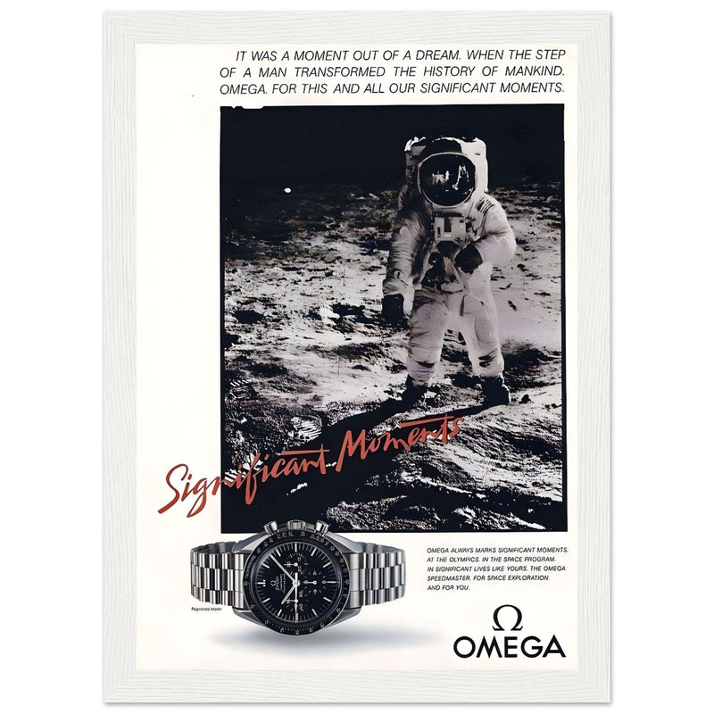 Omega Moon Vintage Poster Ad