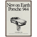 Porsche 944 New on Earth Vintage Poster Ad