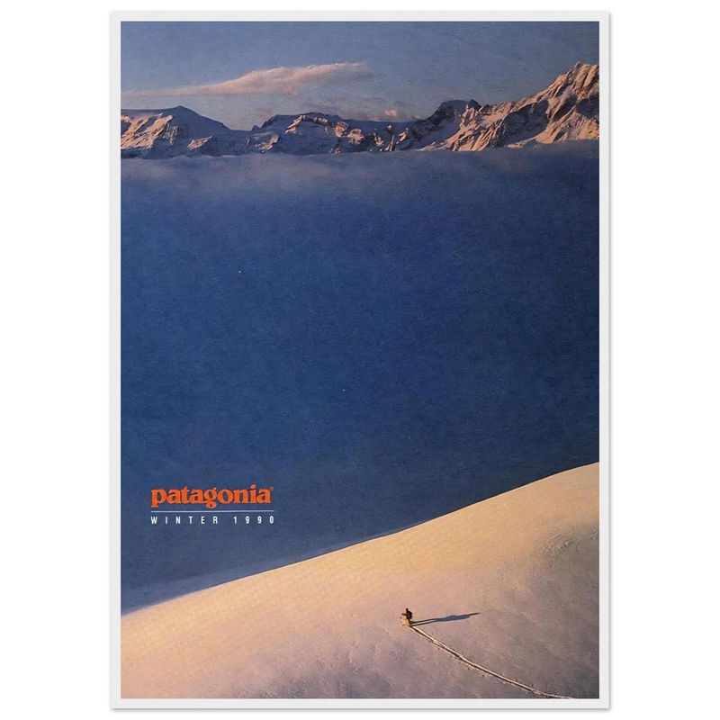 Patagonia Vintage Poster Ad - Winter 1990