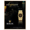 Rolex Elegance Vintage Poster Ad