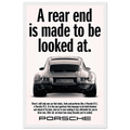 Porsche 911 Vintage Poster - Rear End