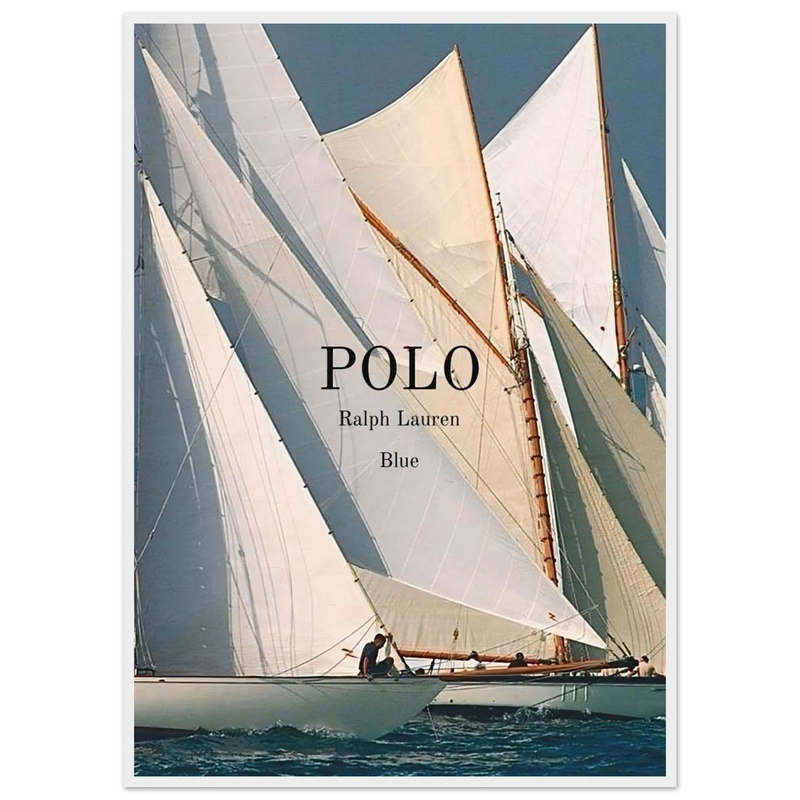 Polo Ralph Lauren Vintage Ad Poster - Polo Blue