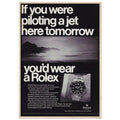 Rolex Jet Pilot Vintage Poster Ad