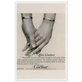 Cartier Love Bangles Vintage Poster