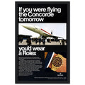 Rolex Oyster Perpetual Concorde Vintage Poster Ad