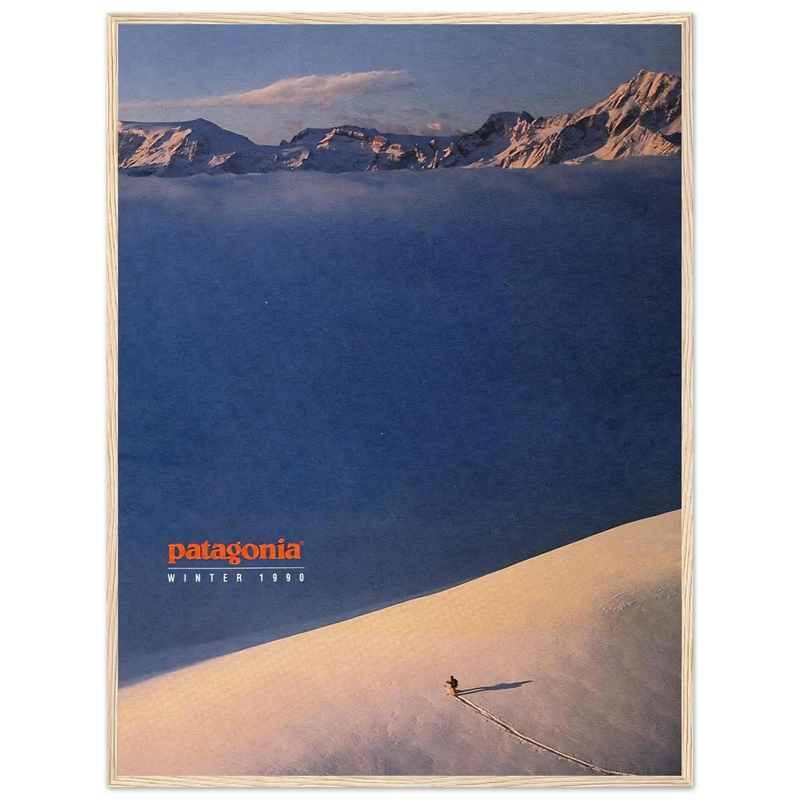 Patagonia Vintage Poster Ad - Winter 1990