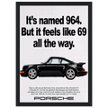 Porsche 964 - 69 Vintage Ad Poster