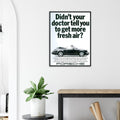 Porsche 911 Fresh Air Vintage Poster Ad