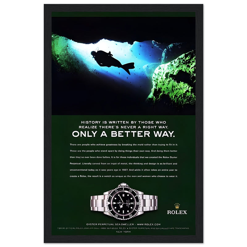 Rolex A Better Way Vintage Poster Ad